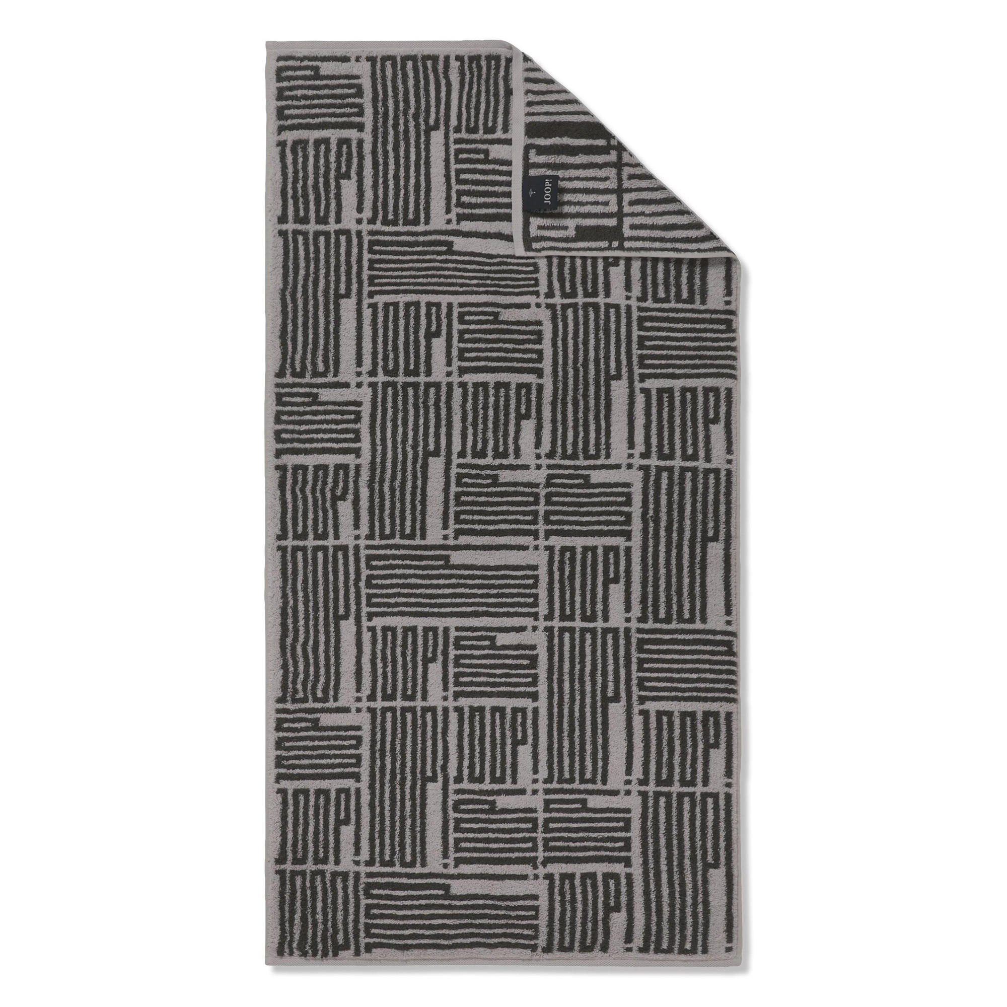 HANDTÜCHER BARS ALLOVER 1723 PLATIN - 77 - Grau, Textil (50/100cm) - Joop!