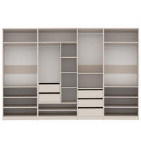 GARDEROBENSCHRANK OFFEN TRES Z/C CASHMERE 310/206/51 cm - Kaschmir, Holzwerkstoff (310/206/51cm) - Marmex Möbel