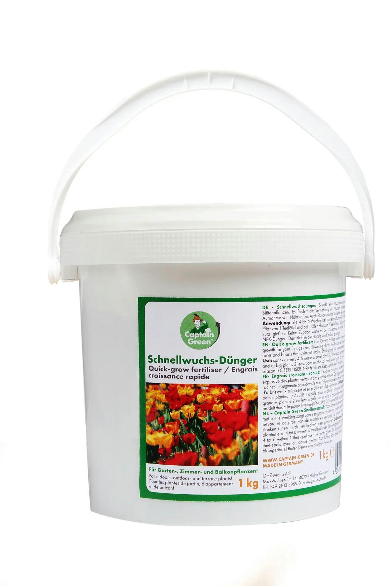 BLUMENDÜNGER Schnellwuchs, Granulat, 1 kg - Weiß, Kunststoff (10/17/10cm) - Westfalia