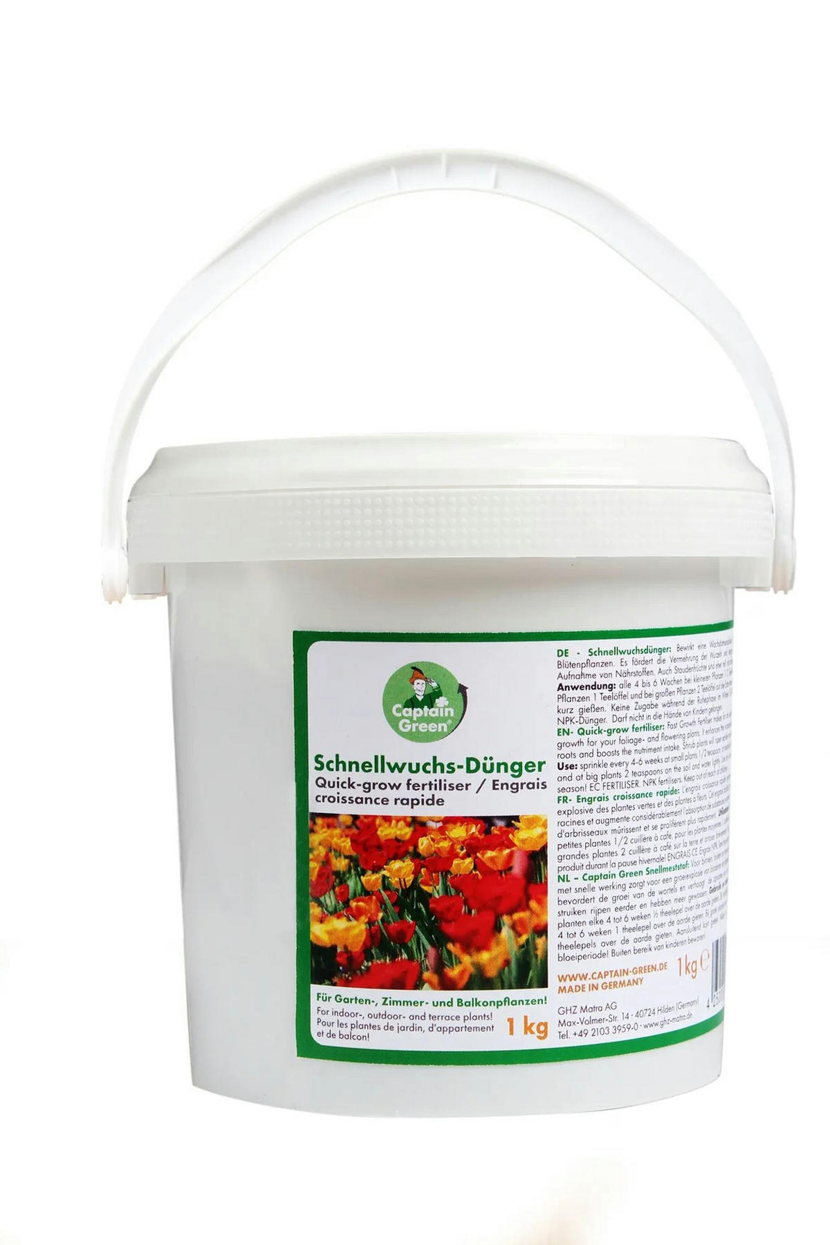 BLUMENDÜNGER Schnellwuchs, Granulat, 1 kg - Weiß, Kunststoff (10/17/10cm) - Westfalia