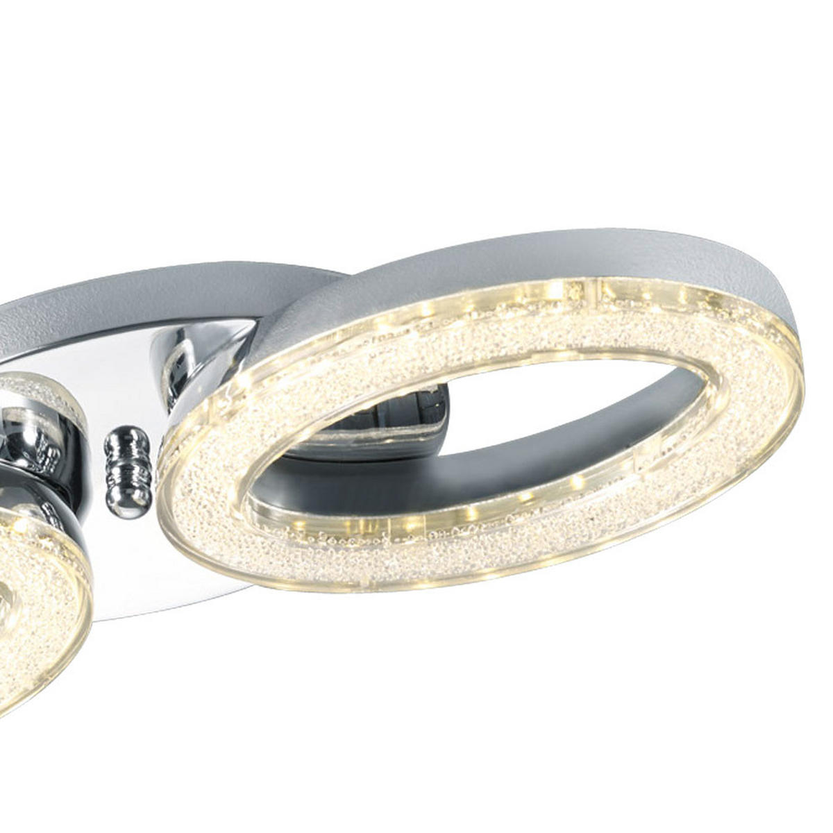 LED DECKENLEUCHTE ELEKTRA Silber Metall - Silberfarben, Metall (43/14/5.5cm)