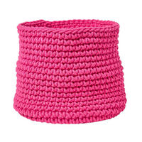 AUFBEWAHRUNGSKORB Baumwolle 42/37 cm - Pink, Textil (42/42/37cm) - Homescapes