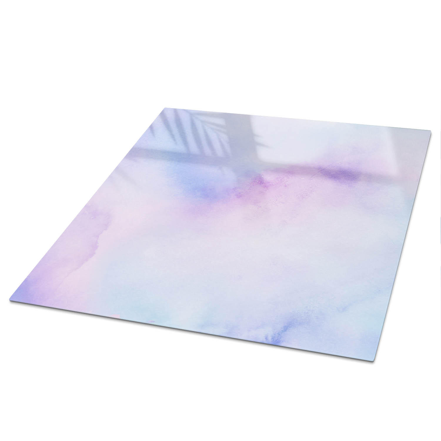 TISCHPLATTE 50x50 cm – Pastellharmonie - Weiß, Glas (50/50/0.4cm) - Wallfluent