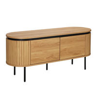 TV-SCHRANK, helles Holzeffekt - Beige, Holz (40/55/120cm) - Oviala