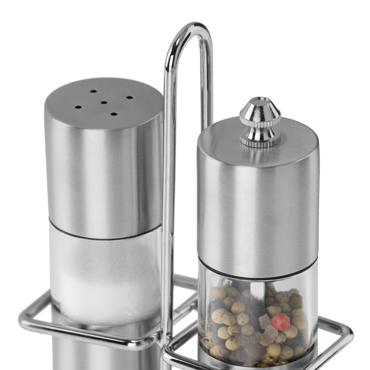 GEWÜRZSTREUER - Silberfarben, Keramik/Kunststoff (10/15/5cm) - Relaxdays