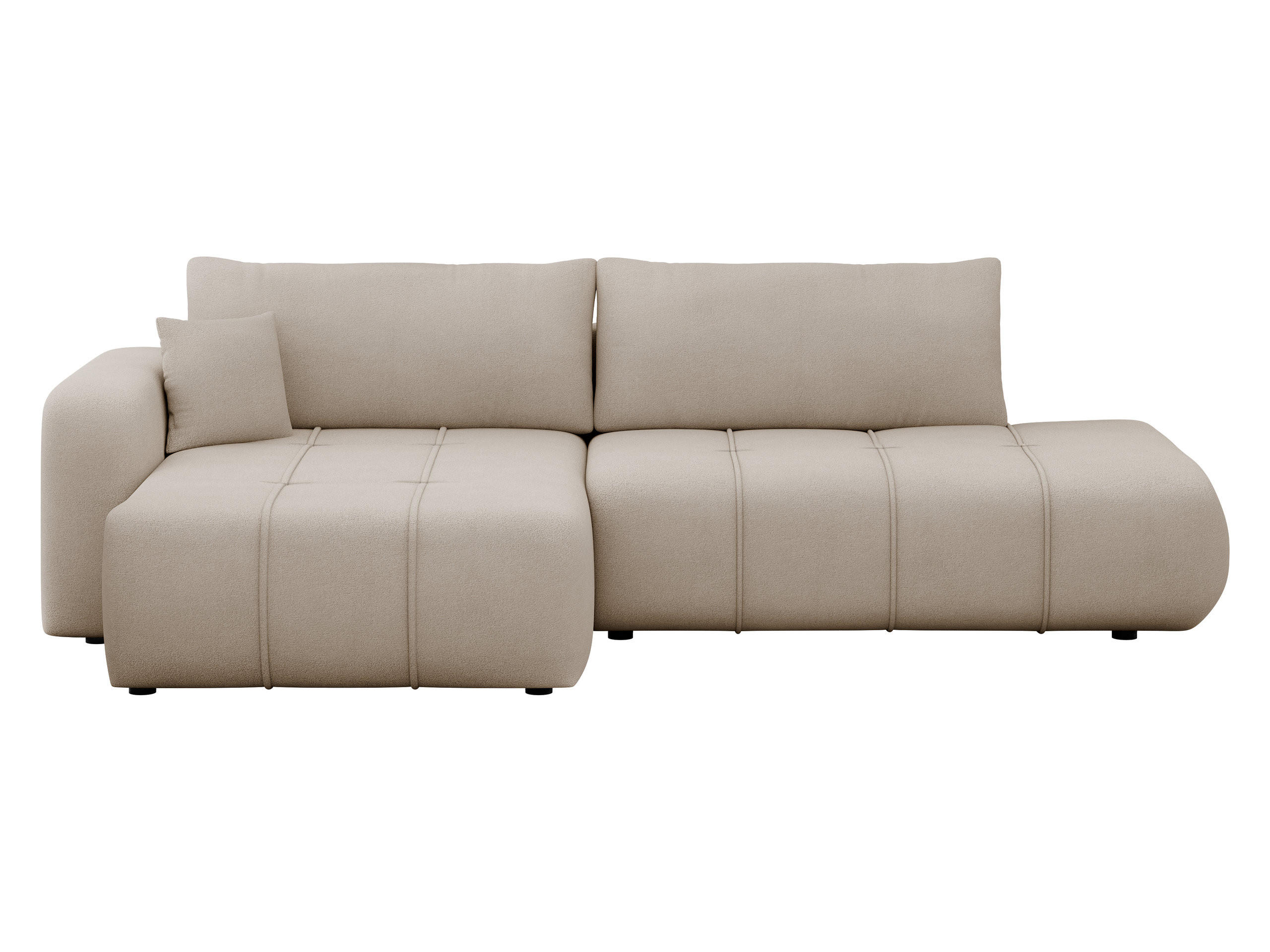 Mirjan24 Ecksofa Beige 262x145 cm