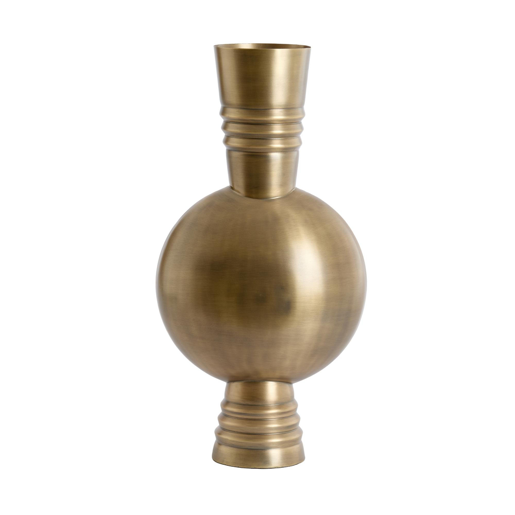 VASE Kavansi Bronze 21/21/60 cm - Bronzefarben, Metall (60cm) - Light & Living