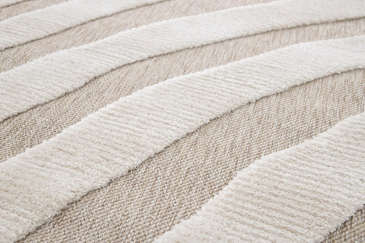 TEPPICH mit Reliefeffekt im japanischen Stil beige - Beige, Textil (200/290cm) - AFK Living