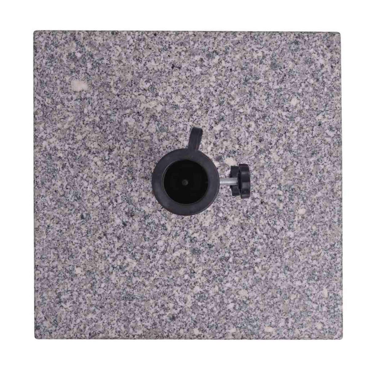 SONNENSCHIRMSTÄNDER Ständer Basis Quadrat 20Kg - Grau, Stein (40/40cm) - vidaXL