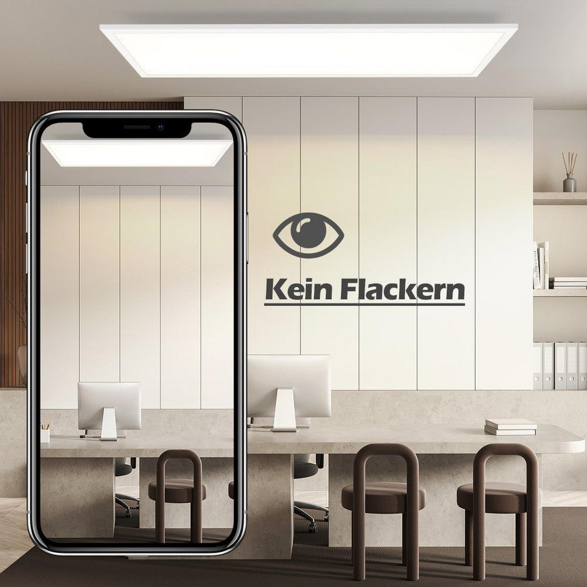 LED-DECKENLEUCHTE Petra 100/25/1 cm - Weiß, Kunststoff (25/100/1cm) - Nettlife