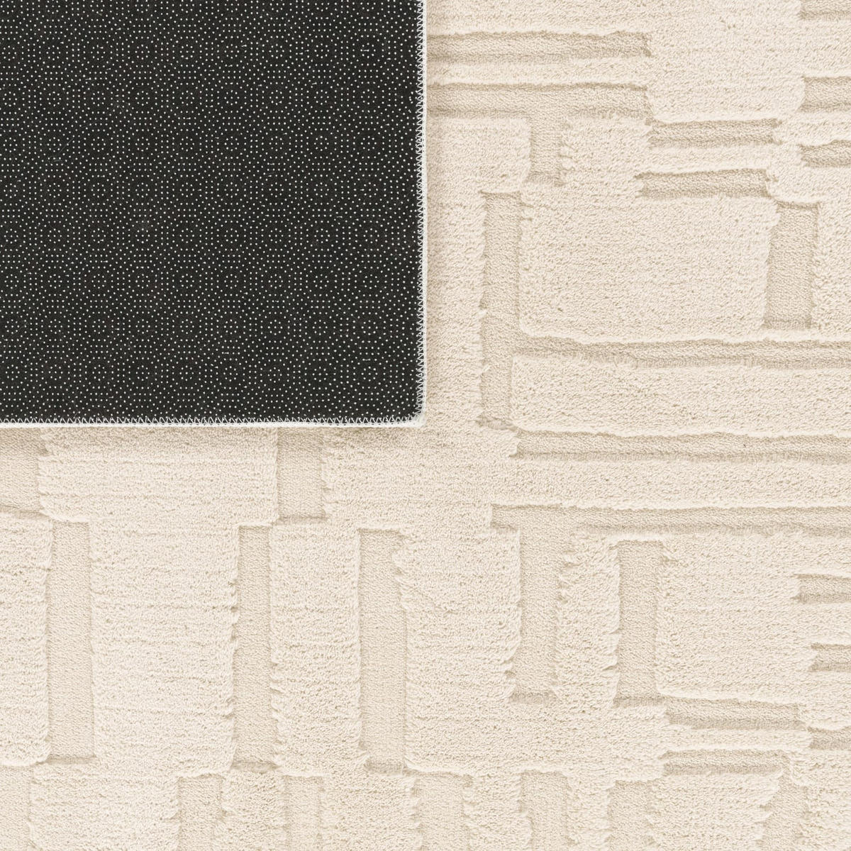HOCHFLORTEPPICH Boho Creme 120 x 160 cm - Creme, Kunststoff (120/160cm) - TT Home