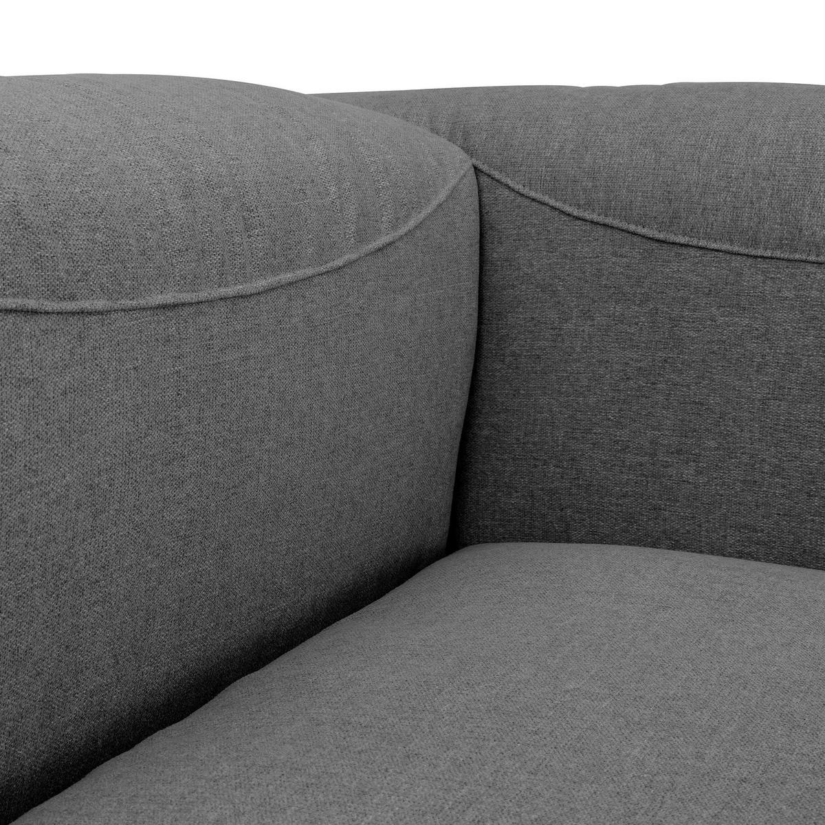 LONGCHAIR Armlehne rechts Kattrina Flachgewebe anthrazit - Anthrazit, Kunststoff (160/73/100cm) - 58aufmkessel