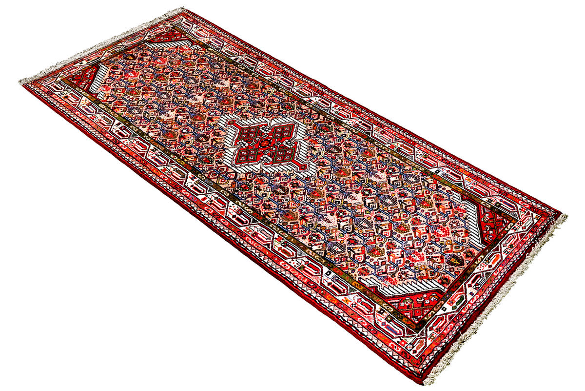 TEPPICH Assadabad Rot 203/80 cm Schurwolle - Rot, Textil (80/203cm) - Looma