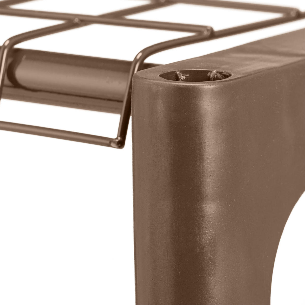 BLUMENREGAL - Braun, Kunststoff/Metall (91/72/23cm) - Relaxdays