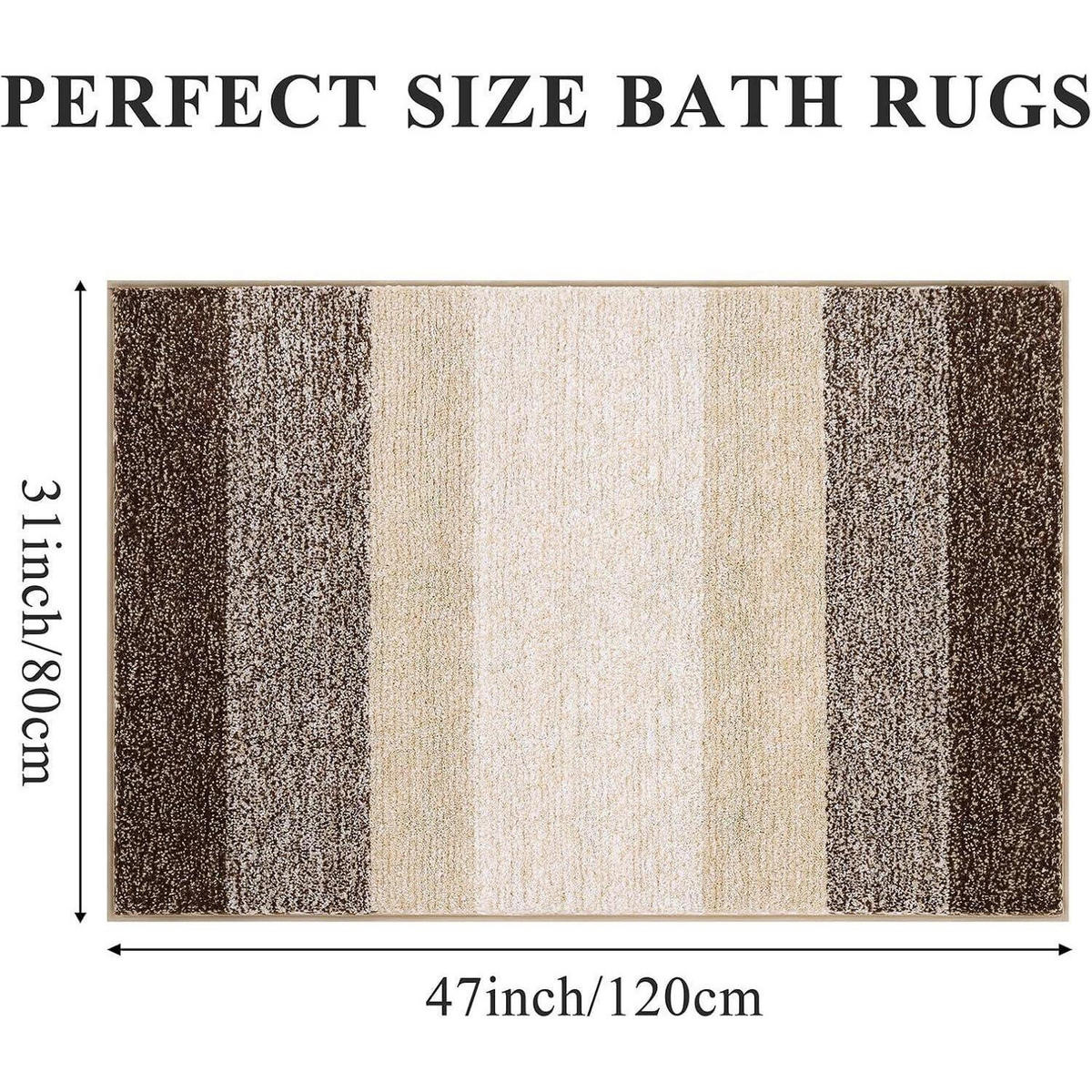 BADTEPPICH 80 x 120 cm Kaffee - Multicolor, Textil (80/120cm)