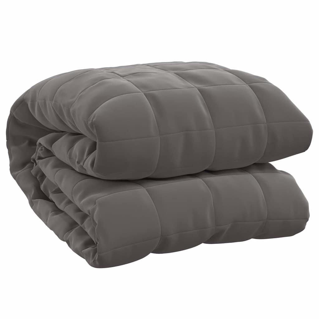 GEWICHTSDECKE Grau 200/200 Cm 13 Kg Stoff - Grau, Textil (200/200cm) - vidaXL