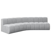 ECKSOFA modulares Sofa Montra-L1 - 290x174x70 cm Grau - Grau, Holzwerkstoff/Textil (290/174cm) - ALTDECOR