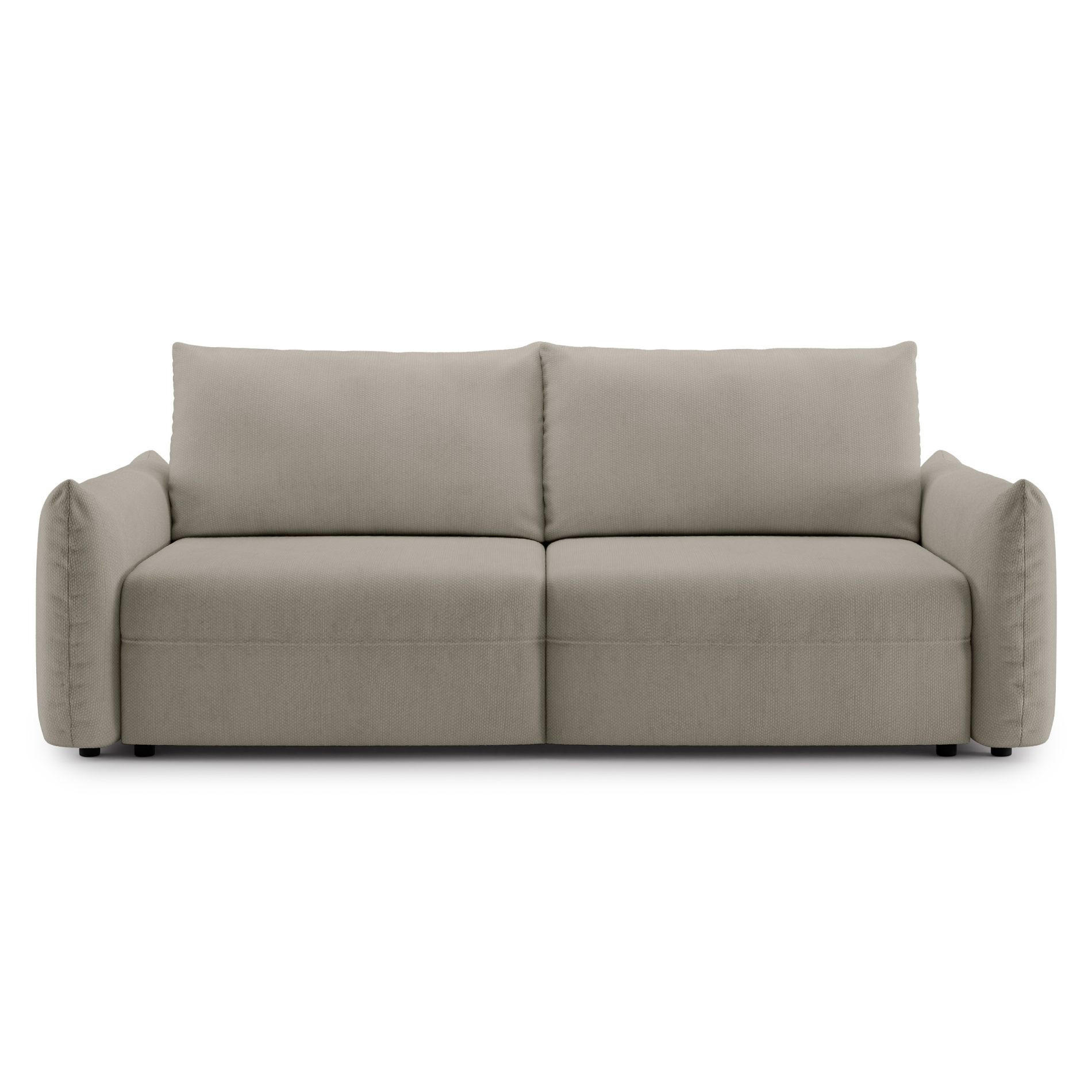 SCHLAFSOFA Theolla Beige - Beige/Schwarz, Textil/Metall (248/97/111cm) - Selsey