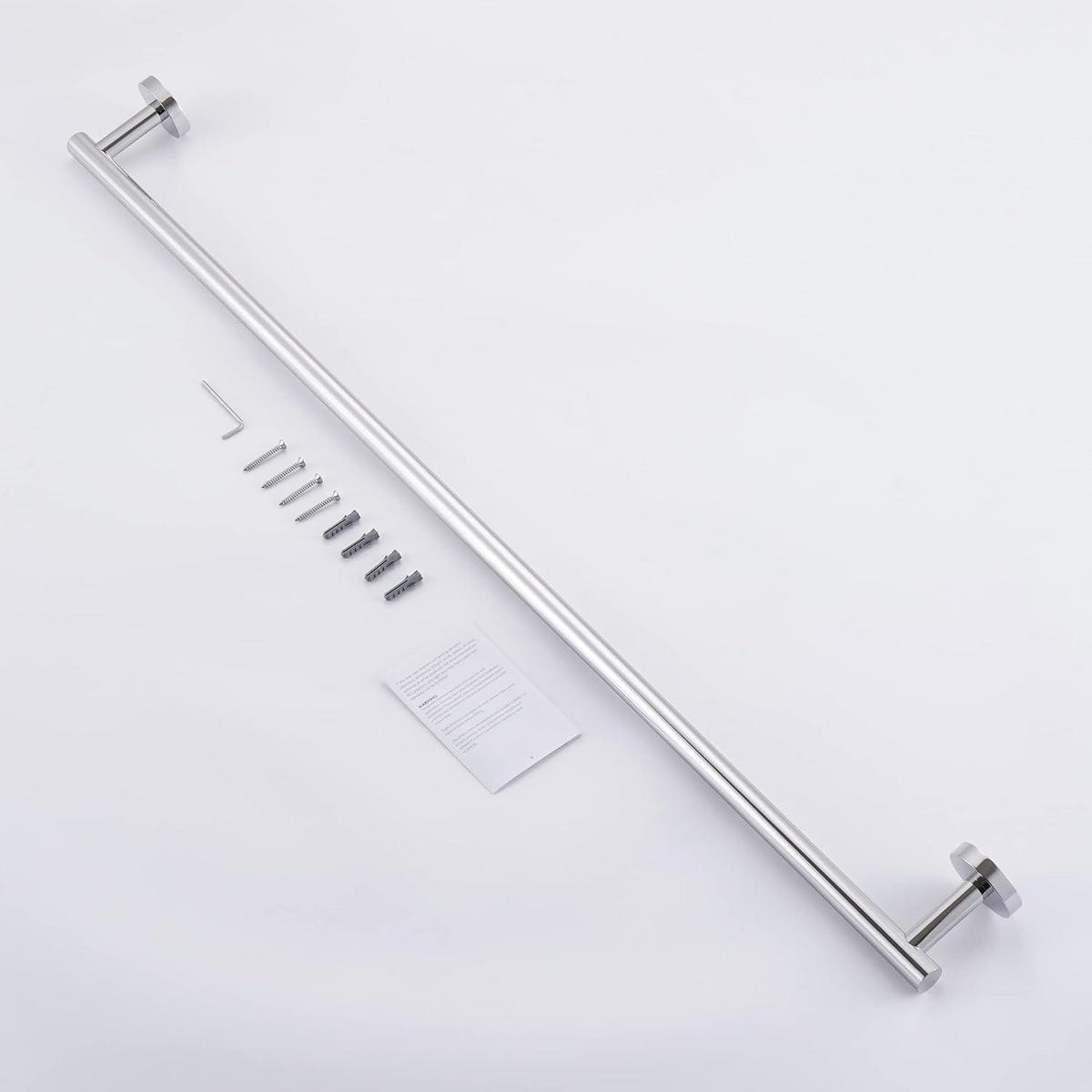 HANDTUCHSTANGE Edelstahl poliert 90 cm - Silberfarben, Metall (11.4/90.2/5.1cm)