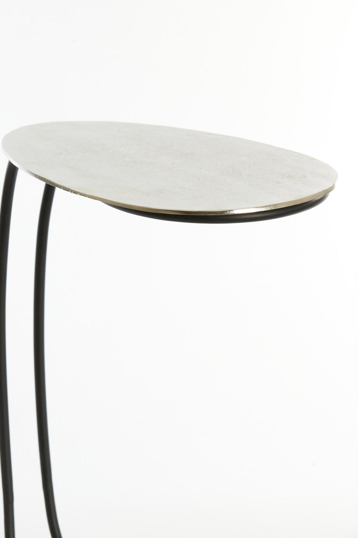 BEISTELLTISCH Marsh Silver 42/27/53 cm - Silberfarben, Metall (42/27/53cm) - Light & Living