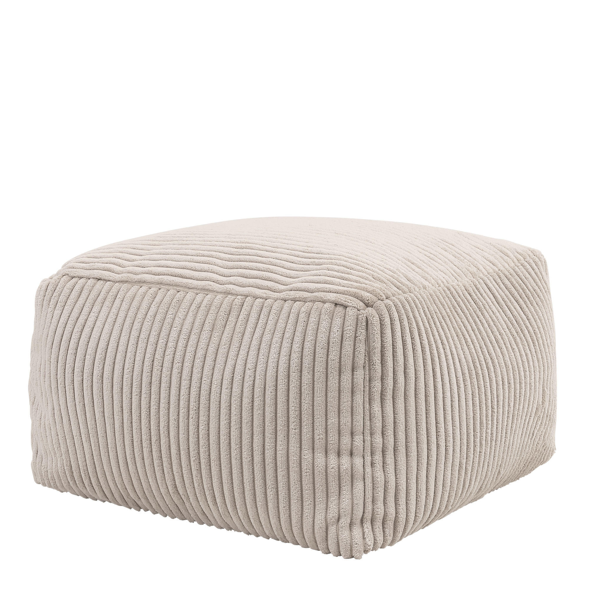 SITZPOUF Amara - Beige, Textil (40/24/40cm) - icon
