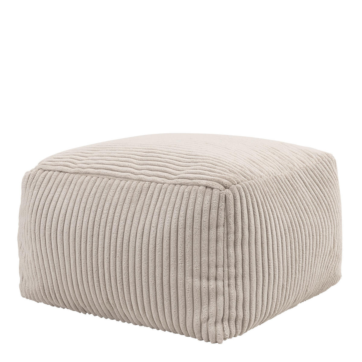 SITZPOUF Amara - Beige, Textil (40/24/40cm) - icon