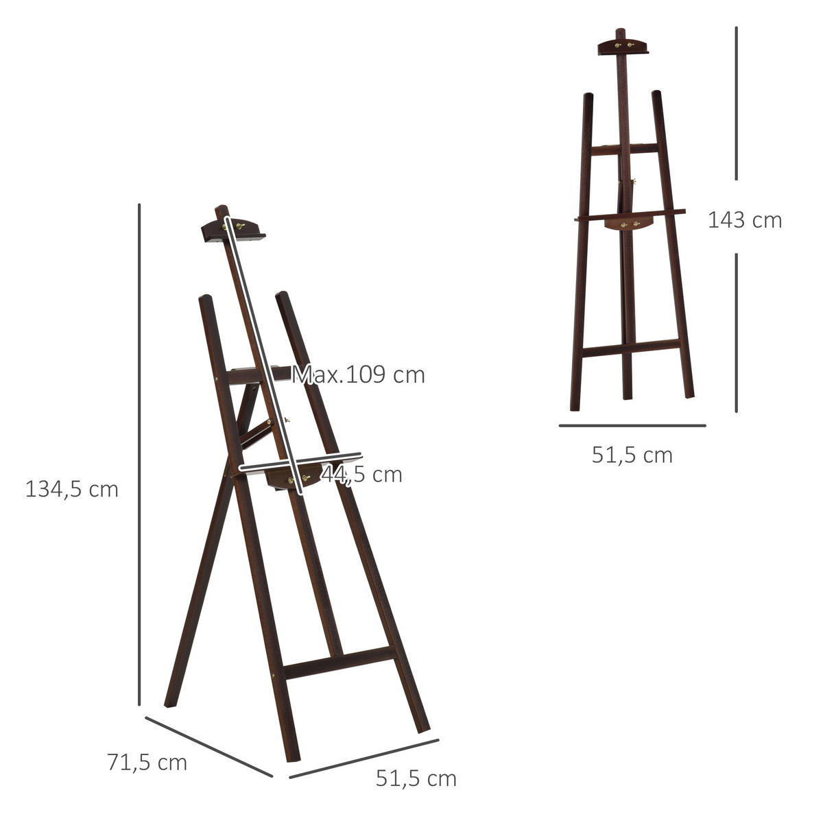 STAFFELEI DE-16664 Kiefer Natur - Braun, Holzwerkstoff (71.5/134.5/51.5cm) - ComfortXL