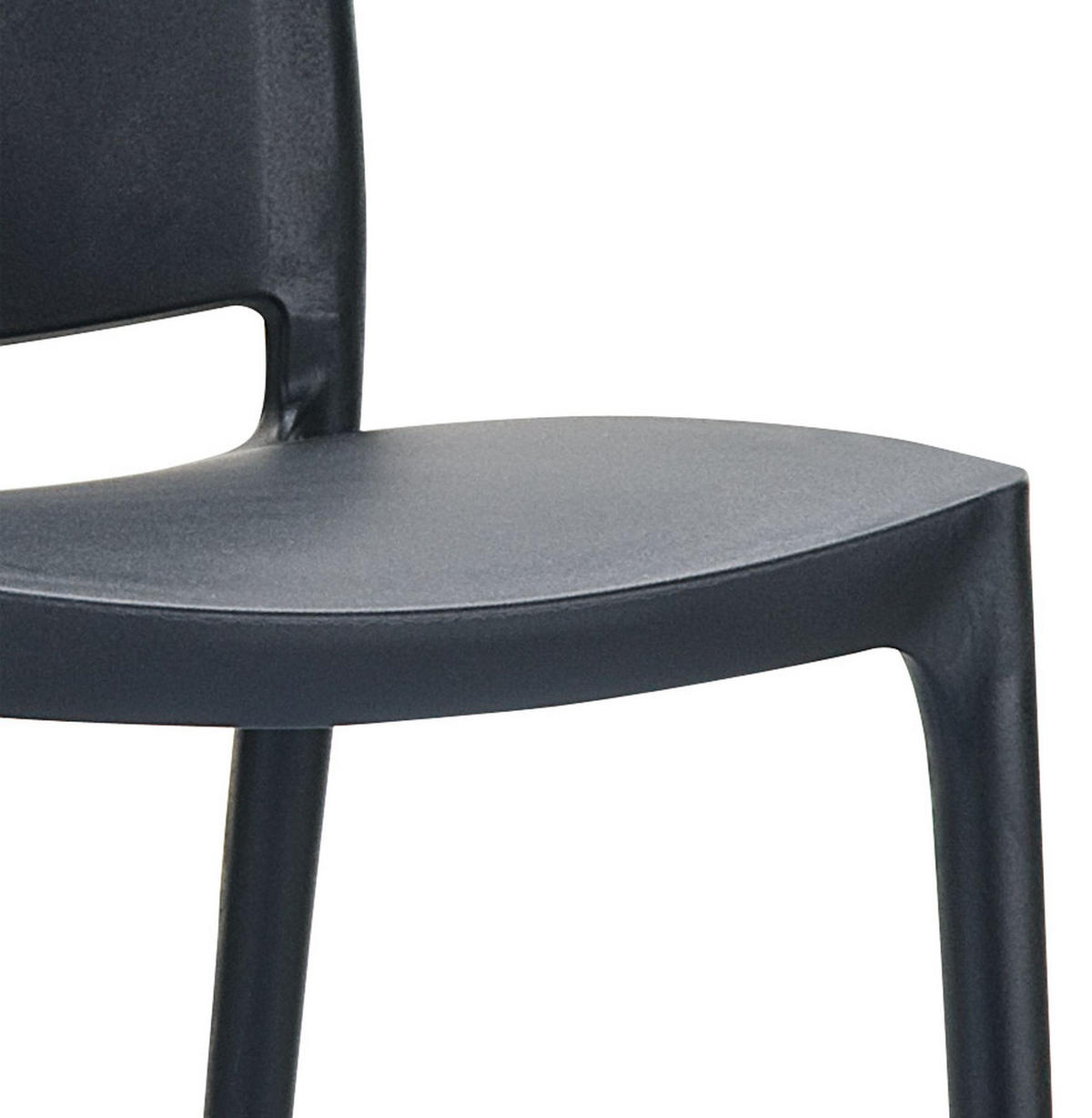 STUHL ENZO Schwarz - Schwarz, Kunststoff (44/81/45cm) - Légia Home