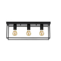 DECKENLEUCHTE Ignaz 60/15/20 cm - Schwarz, Metall (60/15/20cm) - Nettlife