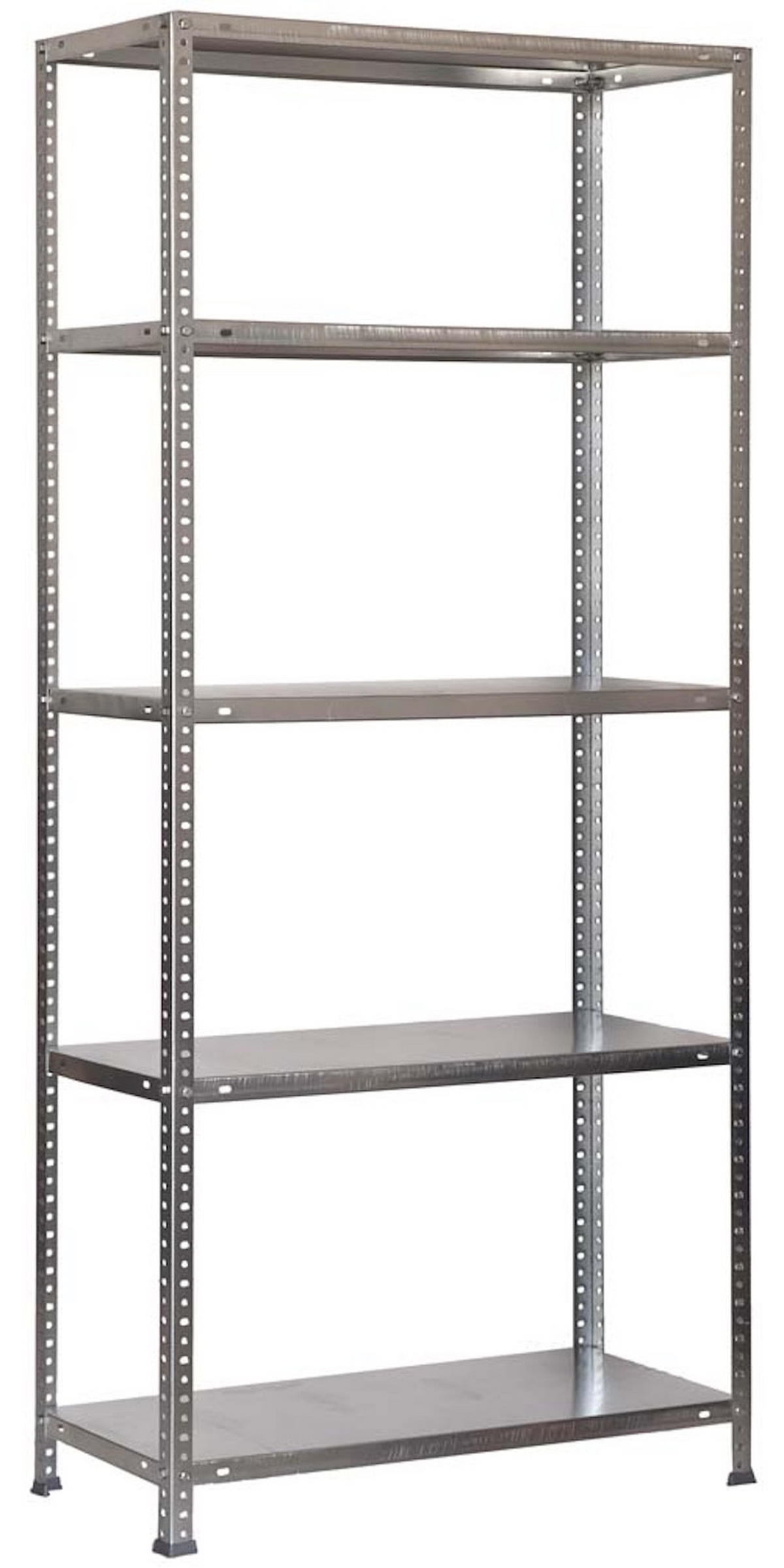 SCHRAUBREGAL PANDA TALL | HxBxT 200x100x40cm | 5 Fachböden | Fachlast 100kg | Grau - Grau, Metall (100/200/40cm) - PROREGAL