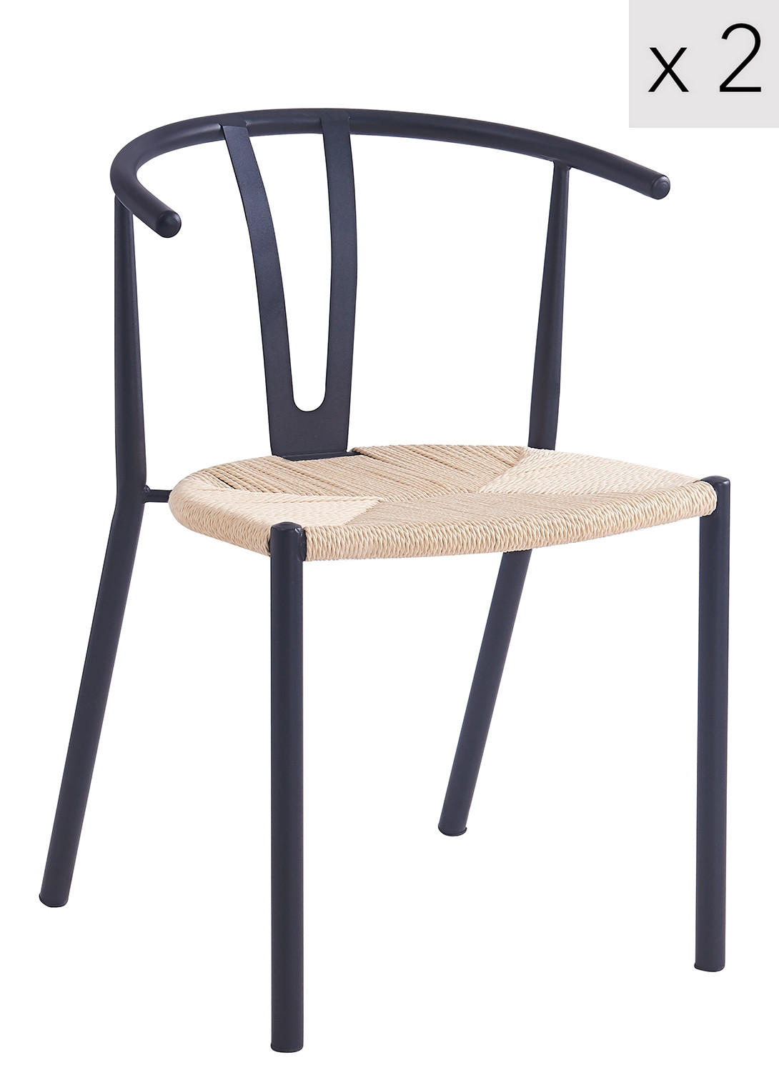 Nordlys Stuhl Schwarz 50.5x78.5x57 cm