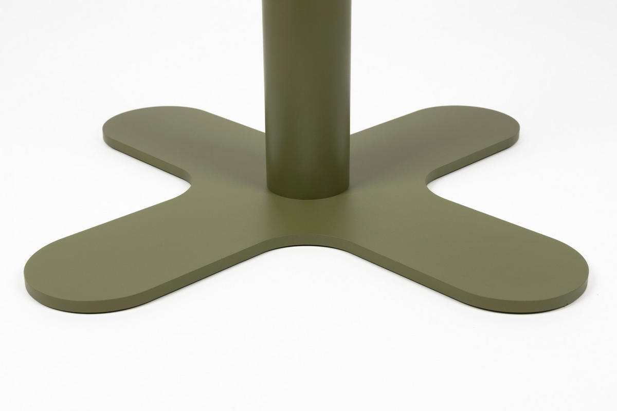 BEISTELLTISCH Sanjay - Grün - 80/80/74 cm - Grün, Metall (80/80/74cm)
