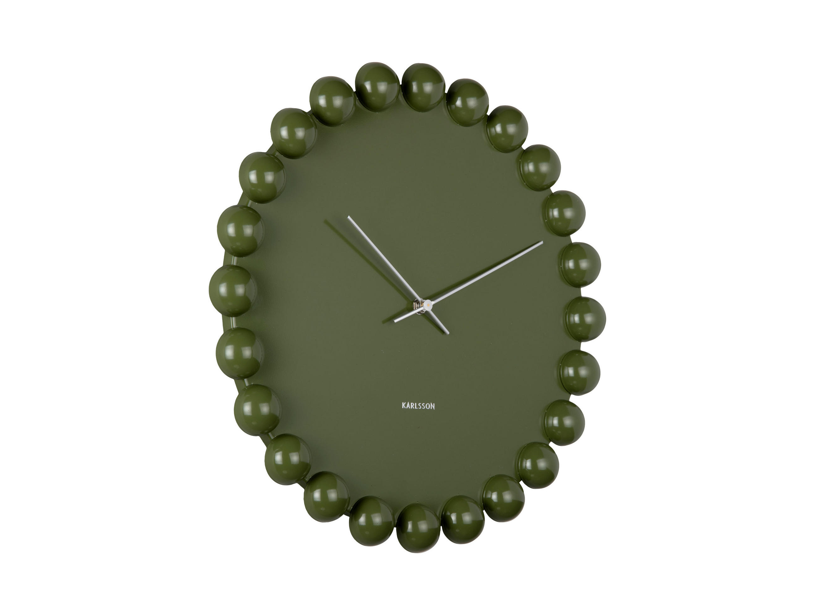 Karlsson Wanduhr Grün 40x40x4.5 cm