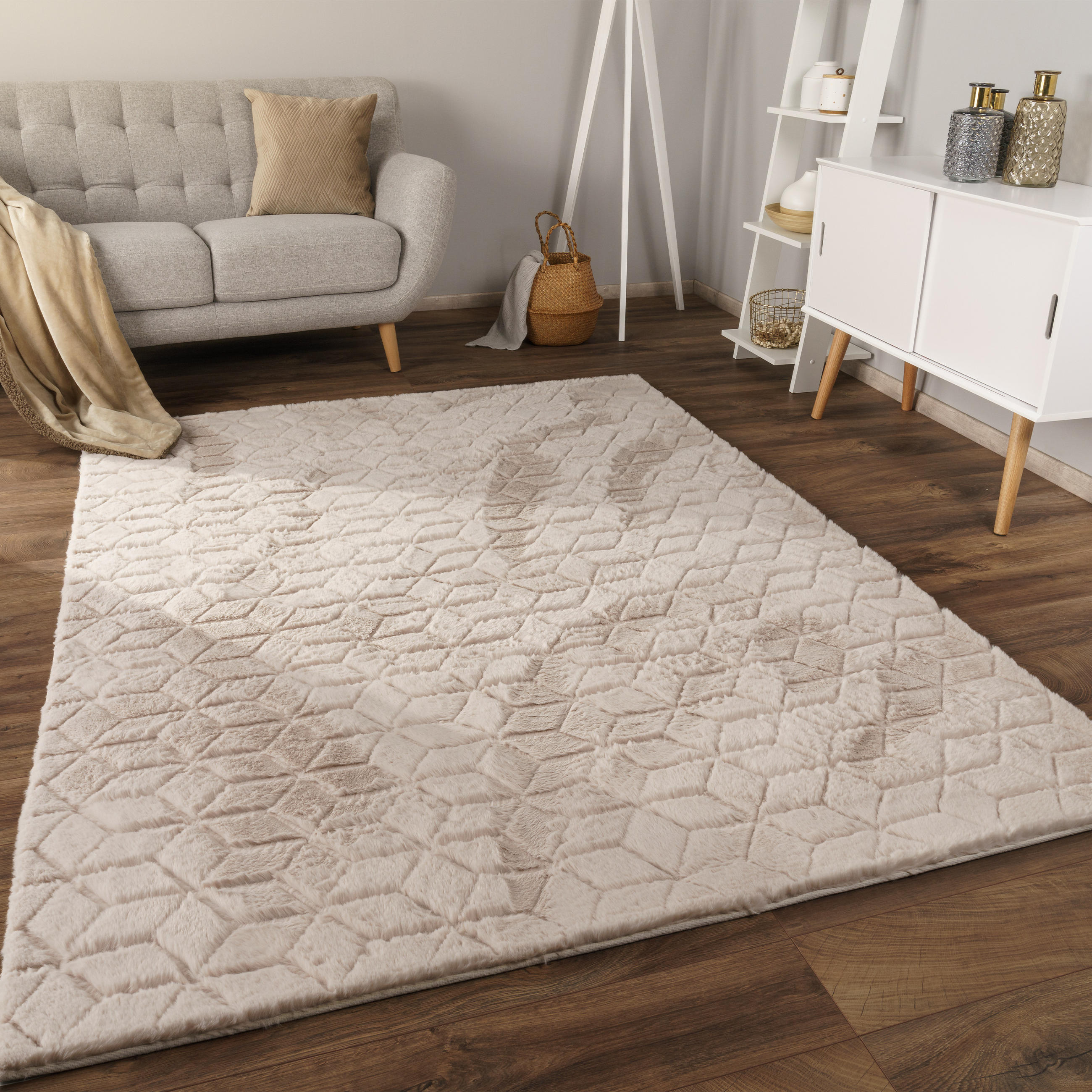 HOCHFLORTEPPICH 200/280 cm Arnheim 745 - Beige, Textil (200/280cm) - Paco Home