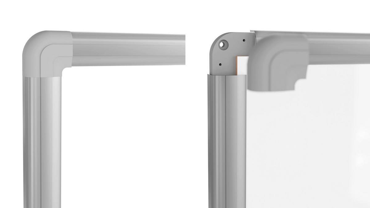 MAGNETISCHE Schreibtafel emailliert P3 - 90x60cm - Weiß, Metall (90/60/1.6cm) - ALLboards