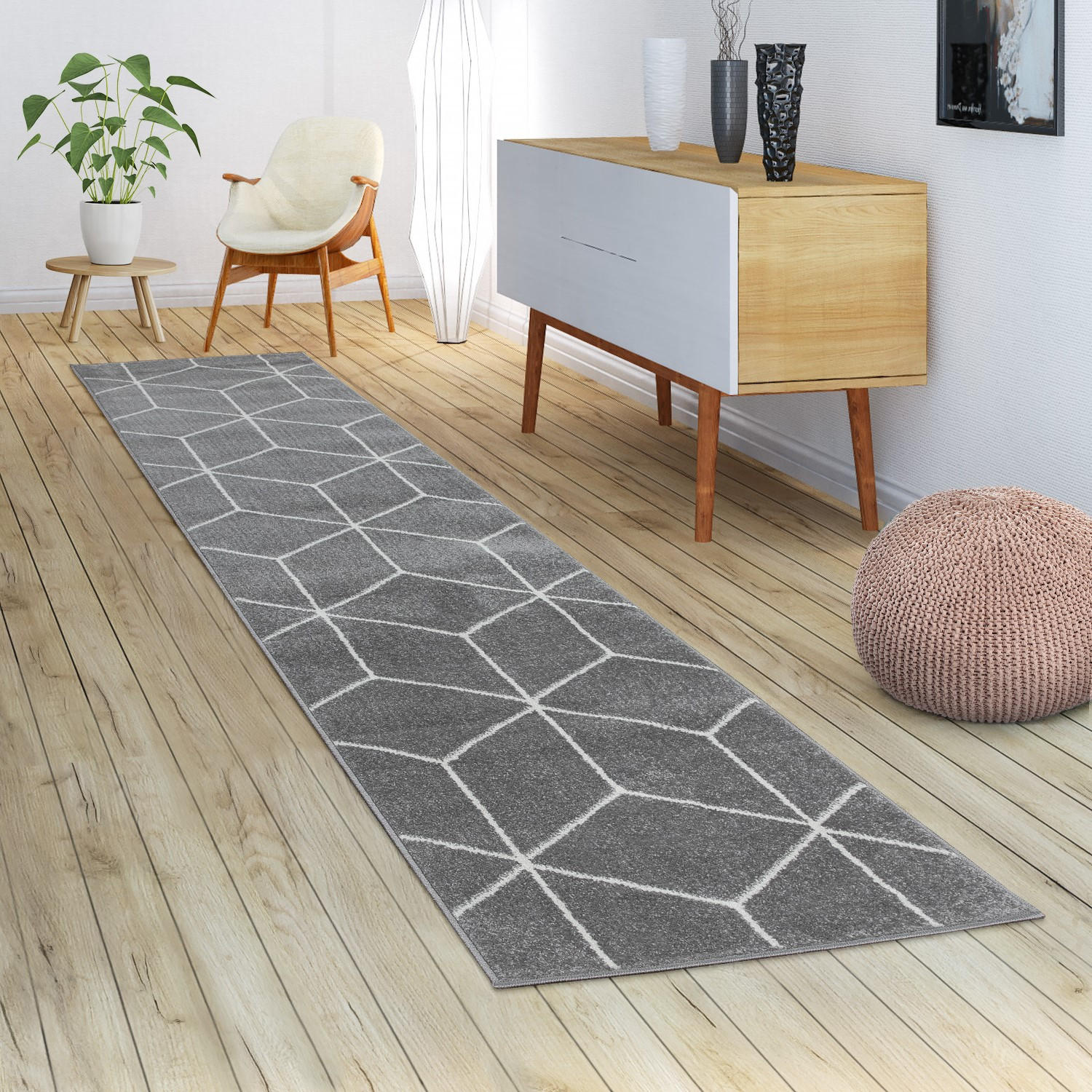 KURZFLORTEPPICH 160/220 cm Stella 402 - Grau, Textil (160/220cm) - Paco Home