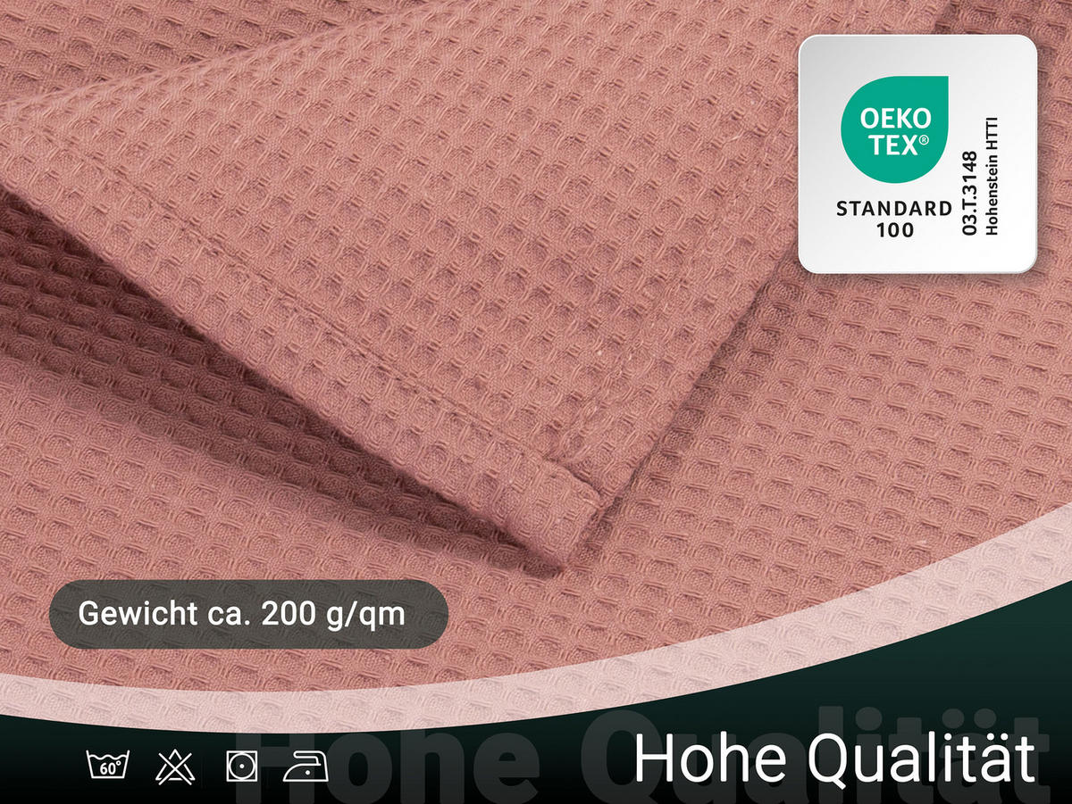 KUSCHELDECKE, 150x200 cm, 100% Baumwolle, Rosa - Altrosa, Textil (150/200cm) - Zollner