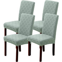 STUHLHUSSE Stretch Stuhlbezug 4 Stück - Hellgrün, Textil (18/25cm) - Coonoor