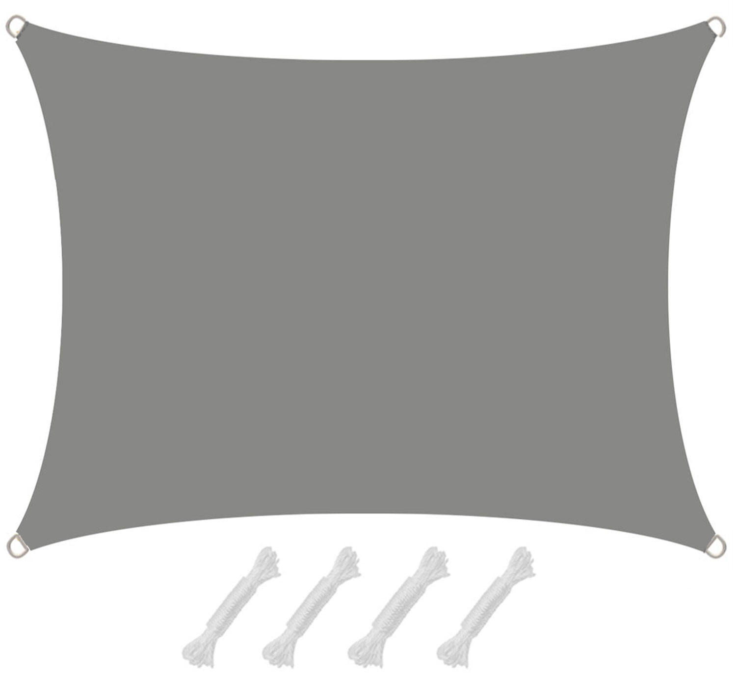 Amanka Uv-Sonnensegel Grau 150x200 cm