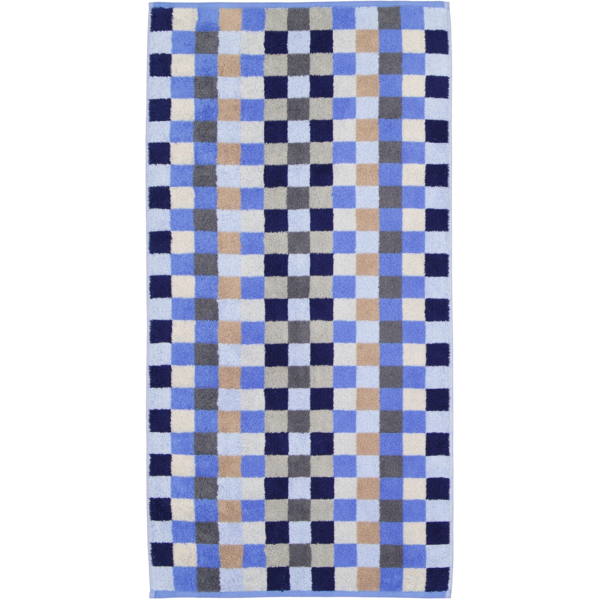 HANDTÜCHER UNIQUE KARO 942 SAPHIR - 11 - Blau, Textil (50/100cm) - Cawö