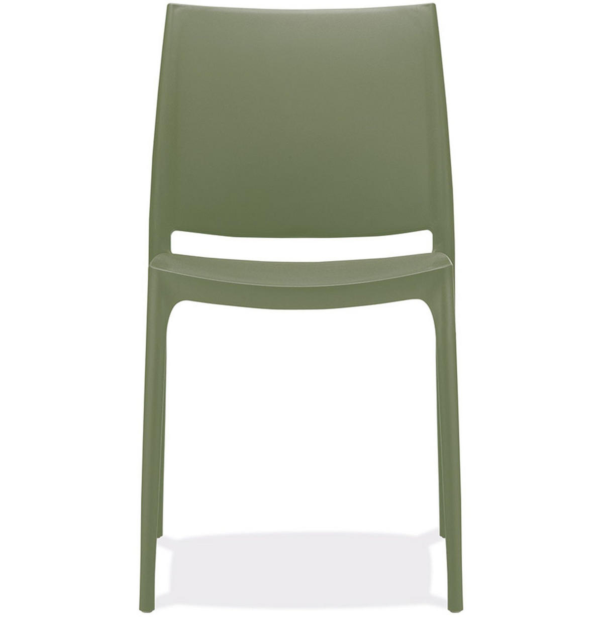 STUHL ENZO Dunkelgrüner - Olivgrün, Kunststoff (41/81/45cm) - Légia Home