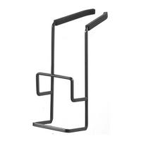 SCHWAMMHALTER Tower 4391 Schwarz aus Metall mit Silikon-Endstücken 15,5 x 16 x 16 cm - Schwarz, Metall (6/15.5/16cm) - Yamazaki