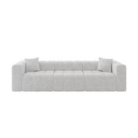 POHOVKA 3-MÍSTNÁ DONY-3 315x90x71 cm Šedá Žinylka - šedá/černá, kompozitní dřevo/textil (315/71/90cm) - ALTDECOR