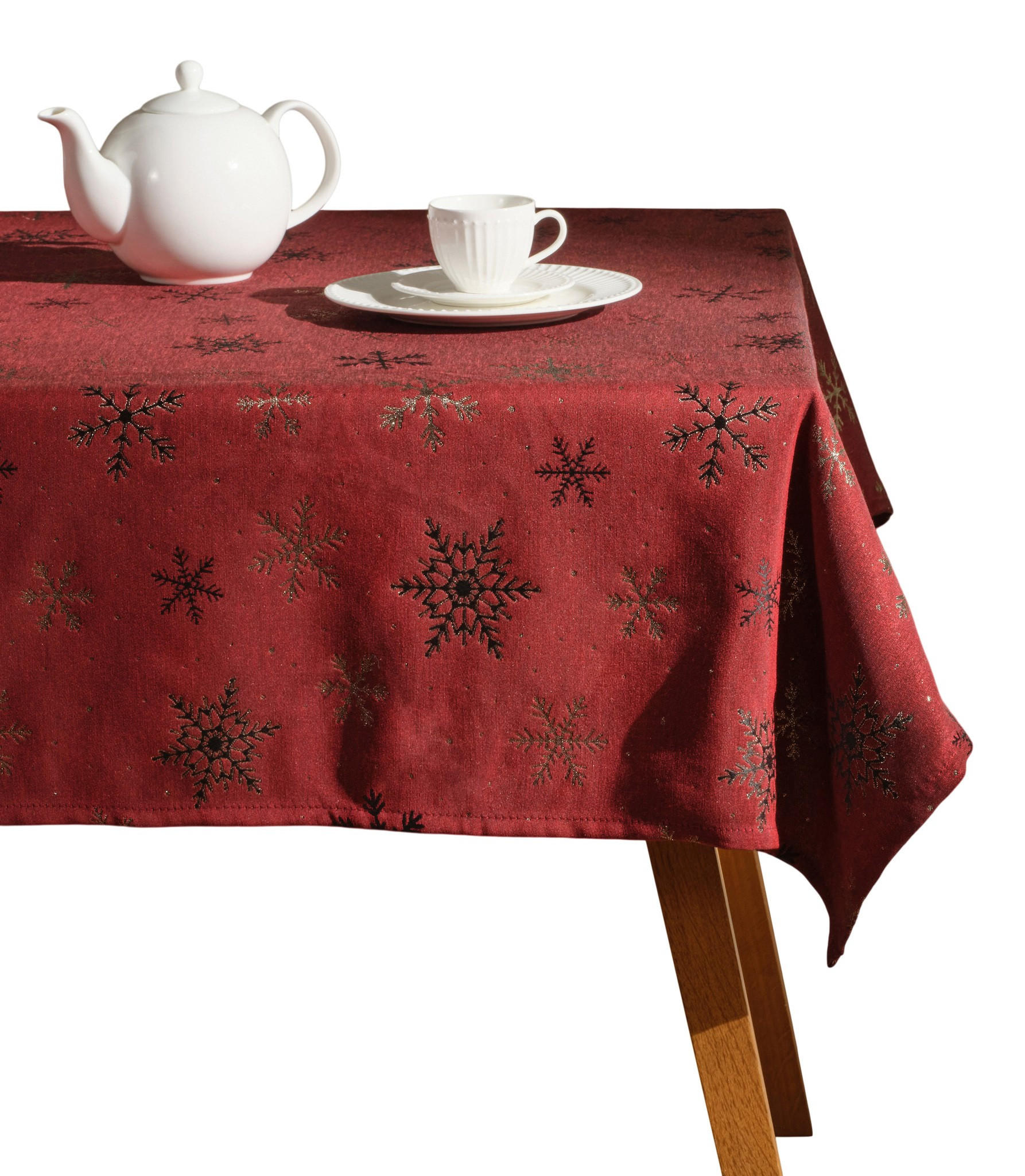 TISCHDECKE Preciosita - Rot, Textil (220/150/1cm) - home&you