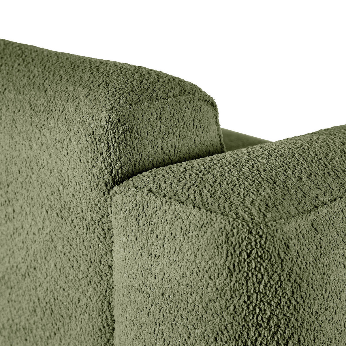 ECKSOFA mit XL-Longchair - Schwarz/Grün, Kunststoff/Textil (260/171cm) - home24