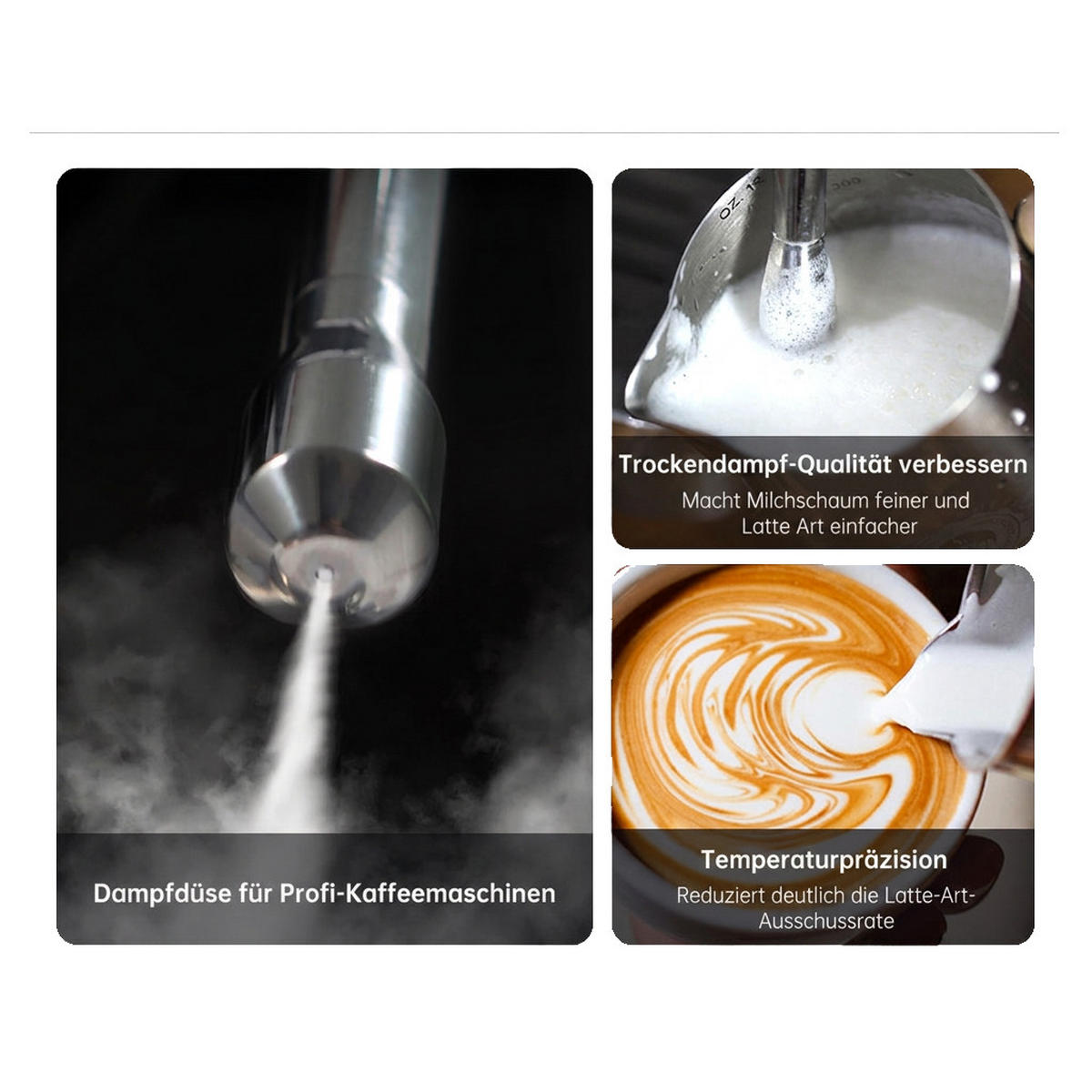 ESPRESSOMASCHINE 20 Bar Siebträger mit Edelstahlgehäuse, Espresso und Cappuccino Funktion - Silberfarben, Metall (12/28.5/29cm) - Korfee