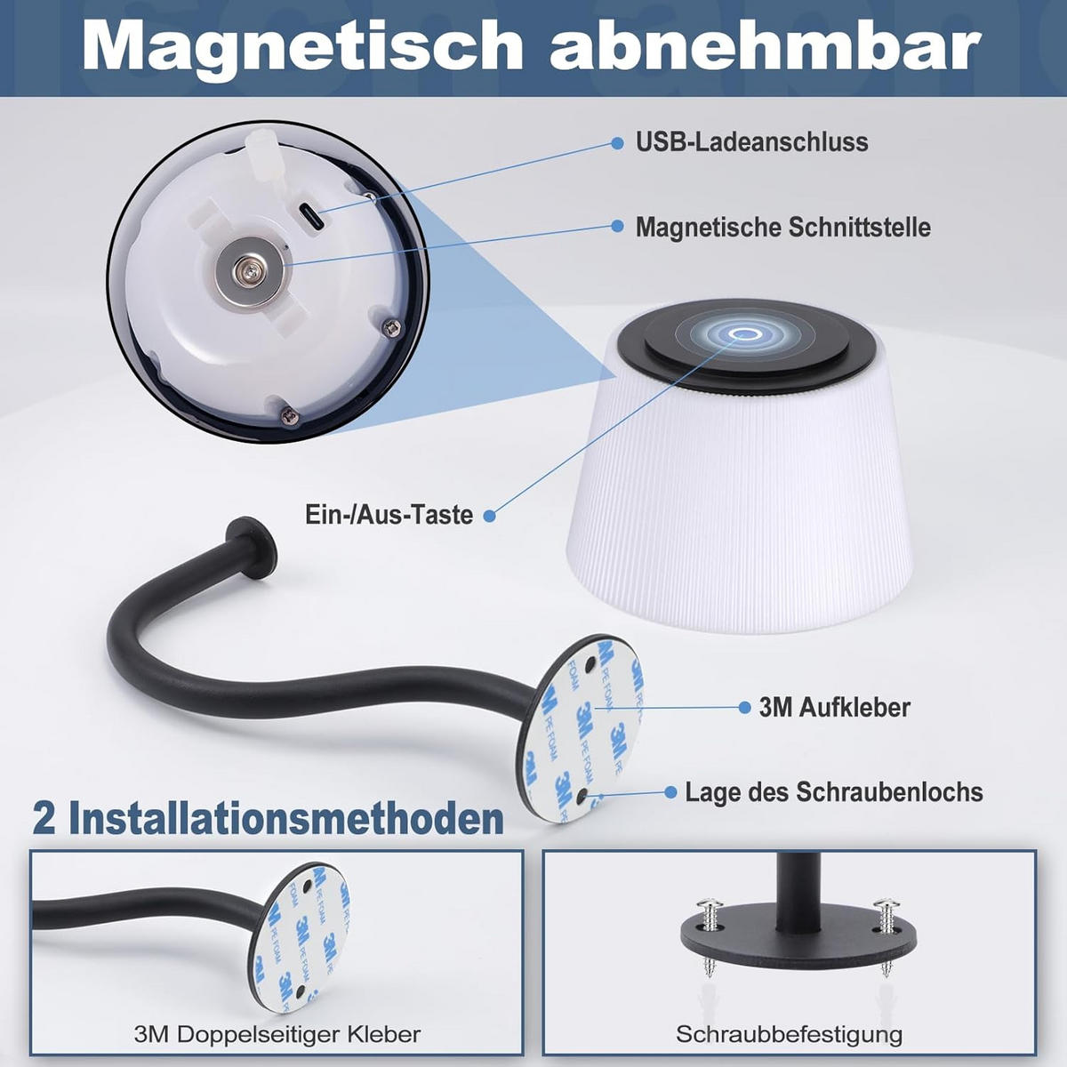 LED-WANDLEUCHTE Luminating 18/13/13 cm - Schwarz, Metall (13/13/18cm) - ZMH