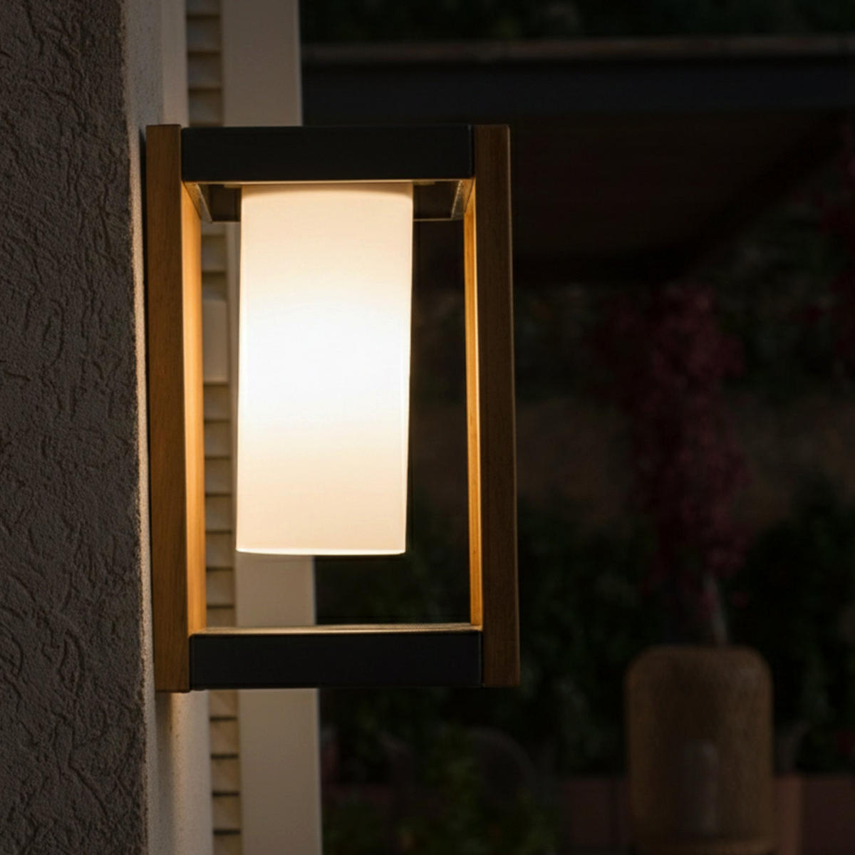 SERAPHINA 200LM Solar-Wandleuchte - Braun, Kunststoff (20/20/31cm) - Lumisky