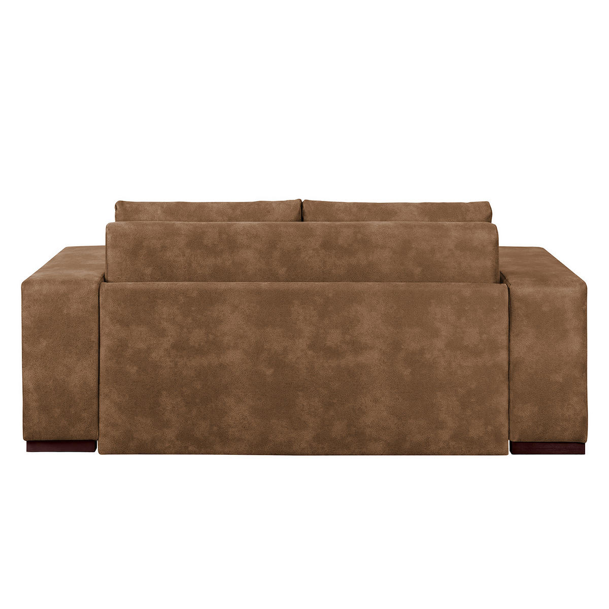 SCHLAFSOFA mit XL Armlehne - Cappuccino, Textil (216/90/90cm) - home24