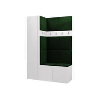 MOBILIER PENTRU HOL Orion IX - alb/verde, material plastic/compozit lemnos (124/186/46cm) - MIRJAN24